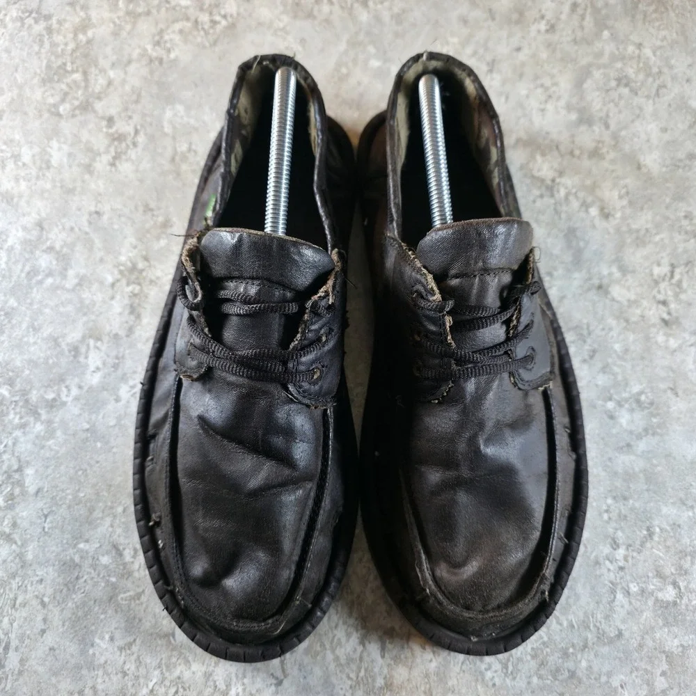 Sanuk‎ Overboard Moc Toe Brown Leather Slip On Beach Shoes Men's 10